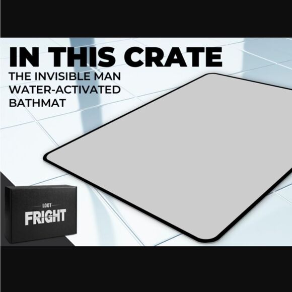 🌼4/$30 The Invisible Man NWT Water Activated Bath Mat - Picture 6 of 6